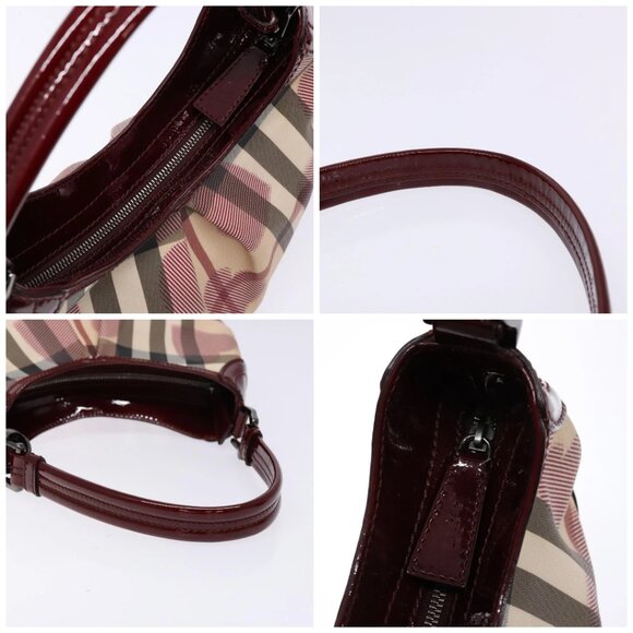 BURBERRY Nova Check Shoulder Bag PVC Beige Auth 140319 - Picture 16 of 16